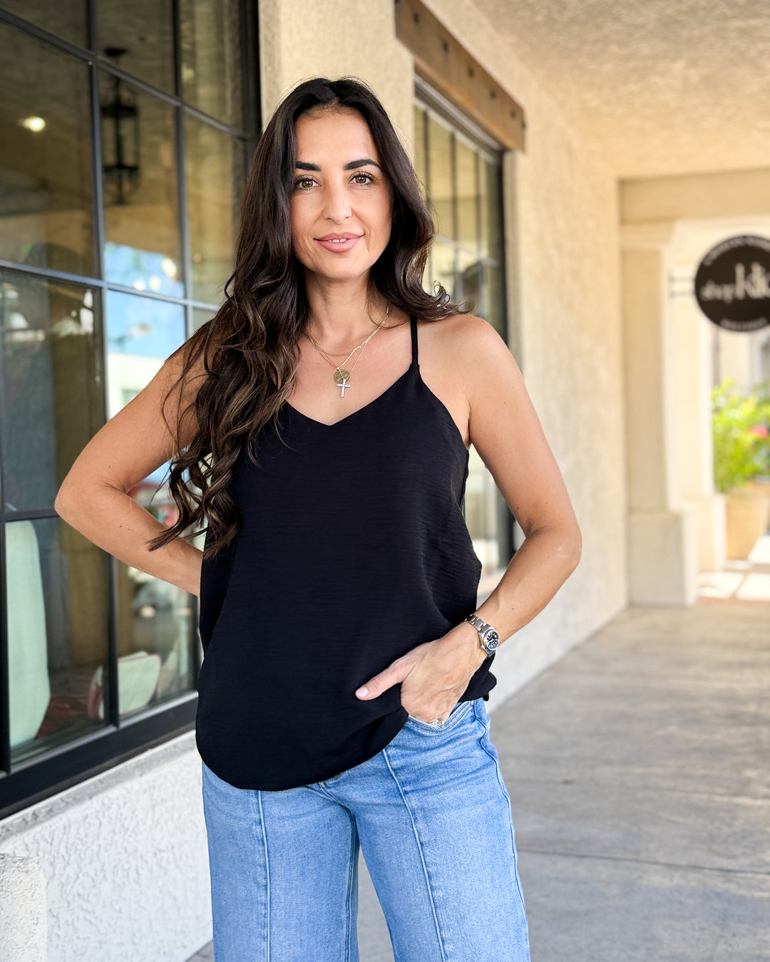 The Maryann Cami Top - Black