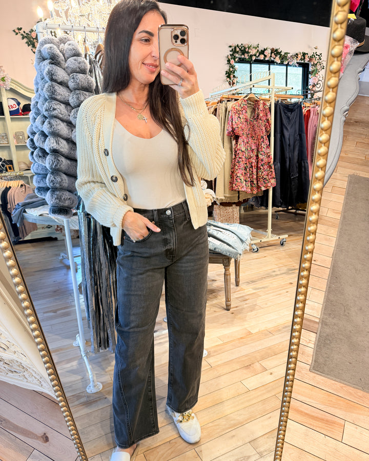 Westward Barrel Leg in Night Life Vintage by Daze Denim