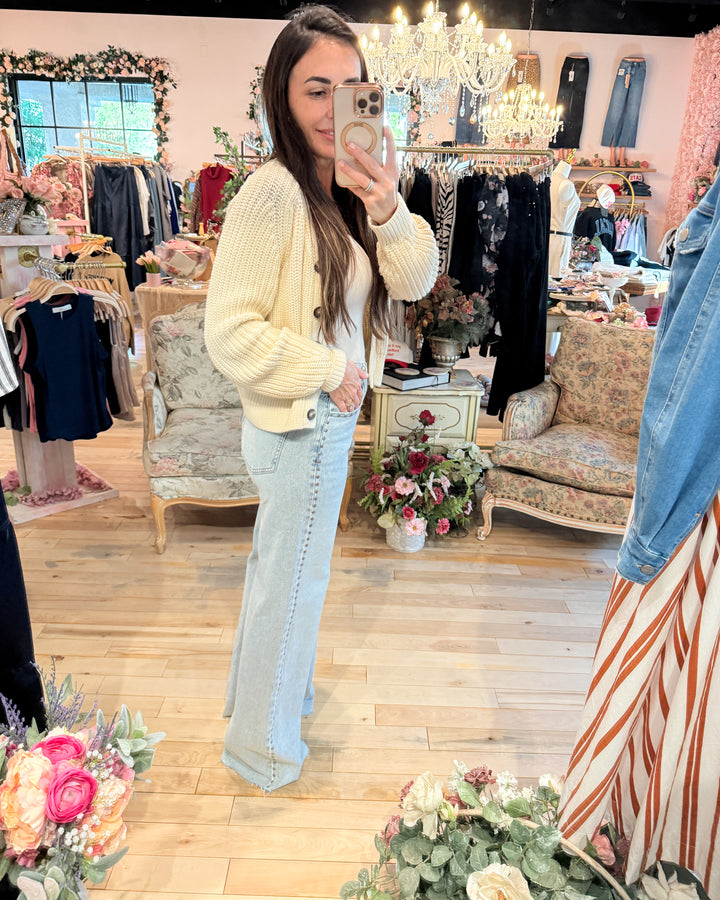 Far Out High Rise Wide in Let's Dance by Daze Denim