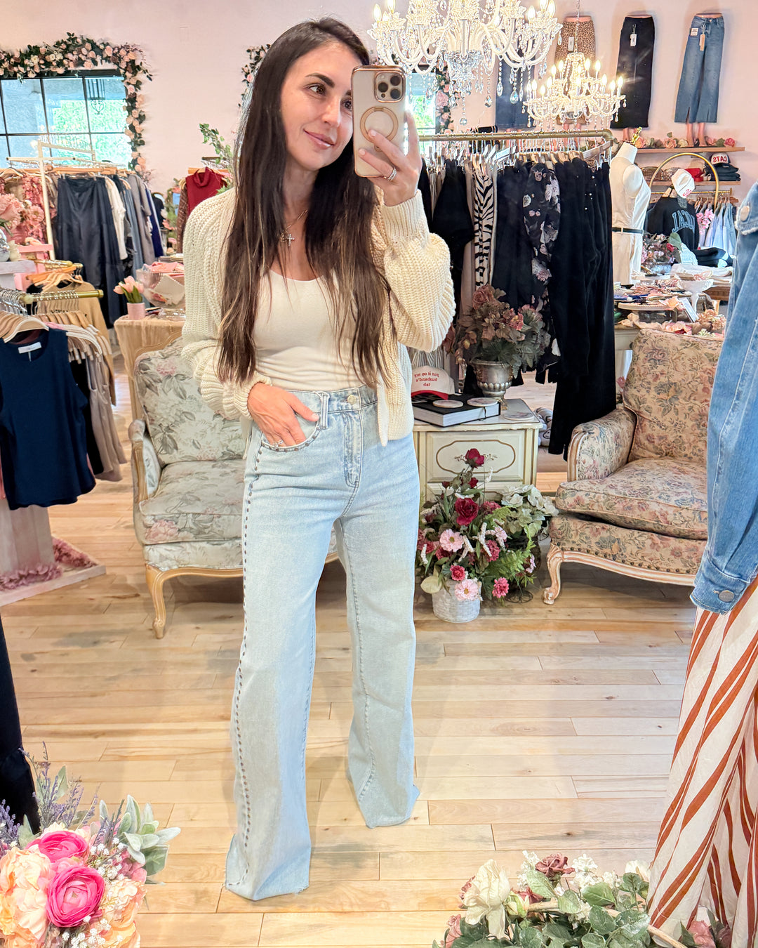 Far Out High Rise Wide in Let's Dance by Daze Denim