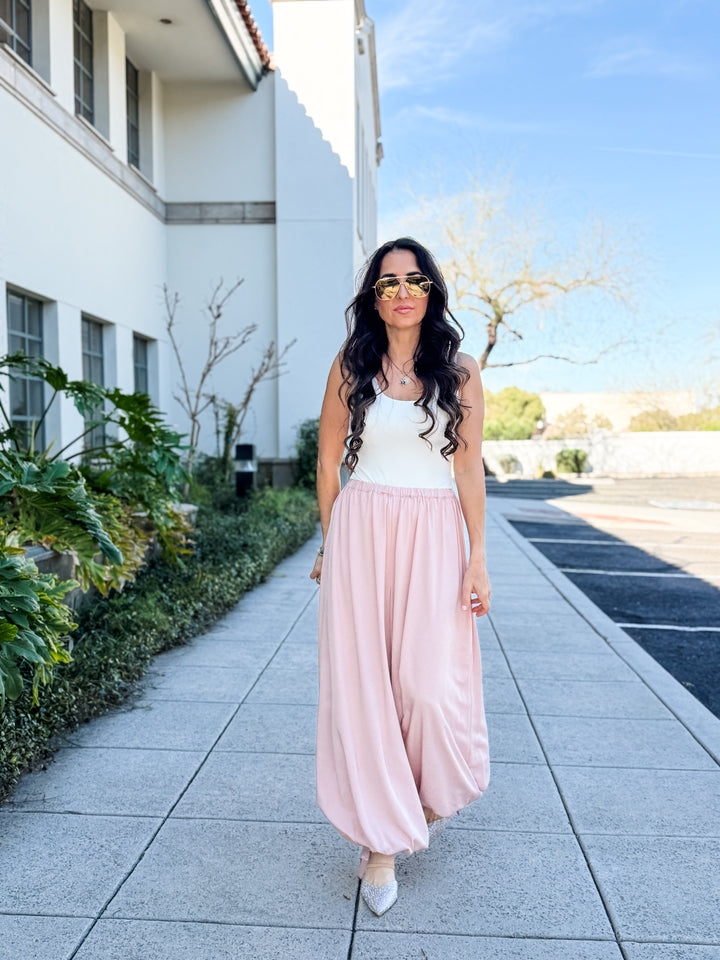 The Blush Balloon Pants - Light Pink