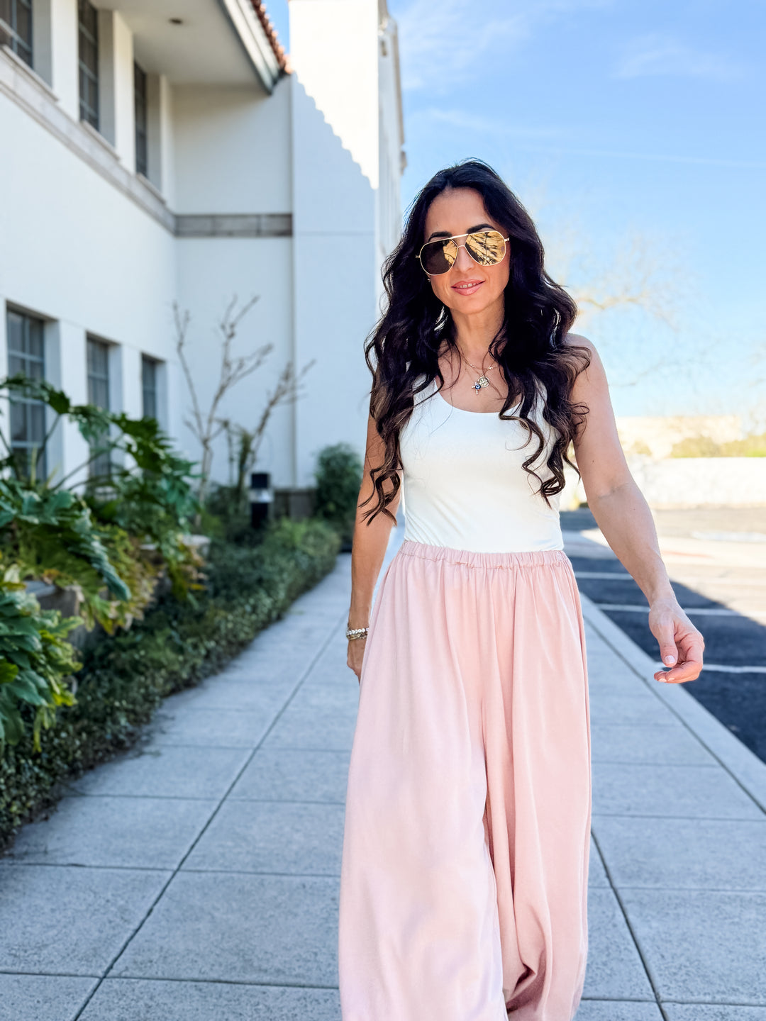The Blush Balloon Pants - Light Pink