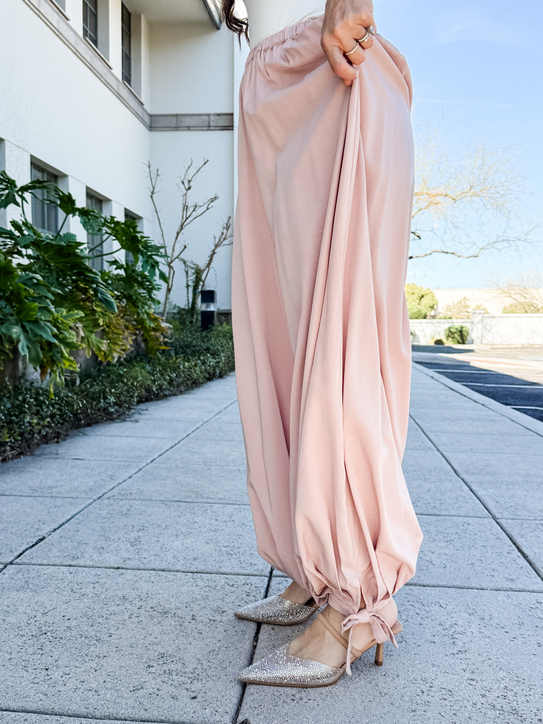 The Blush Balloon Pants - Light Pink