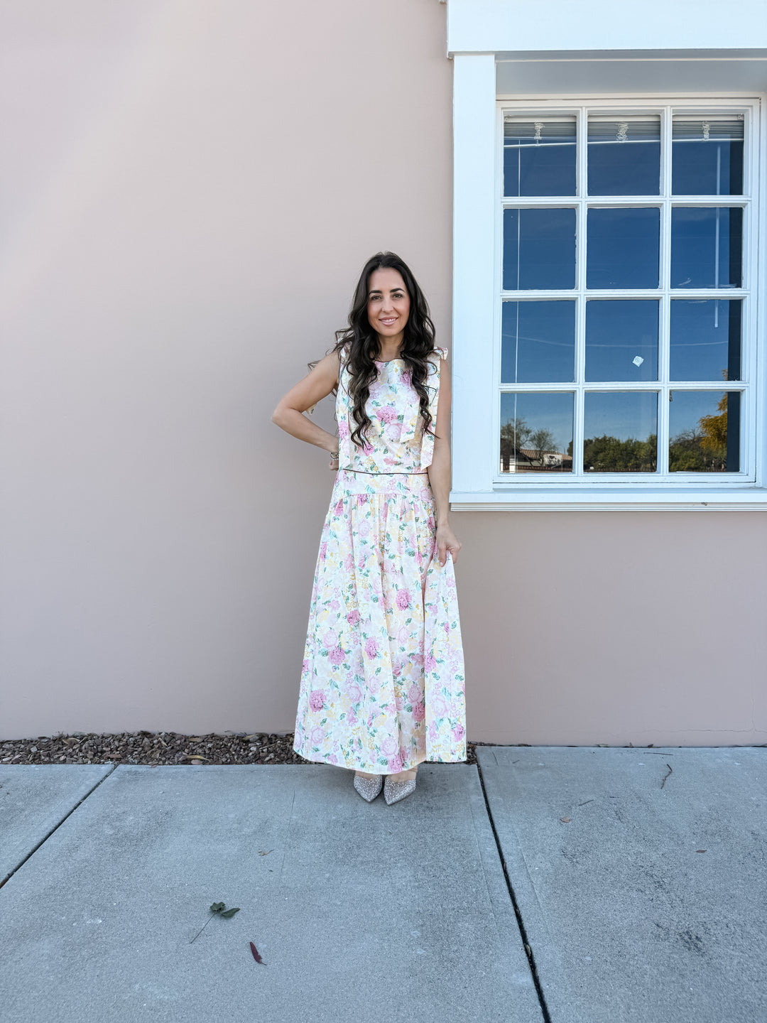 The Elegant Vintage Floral Skirt