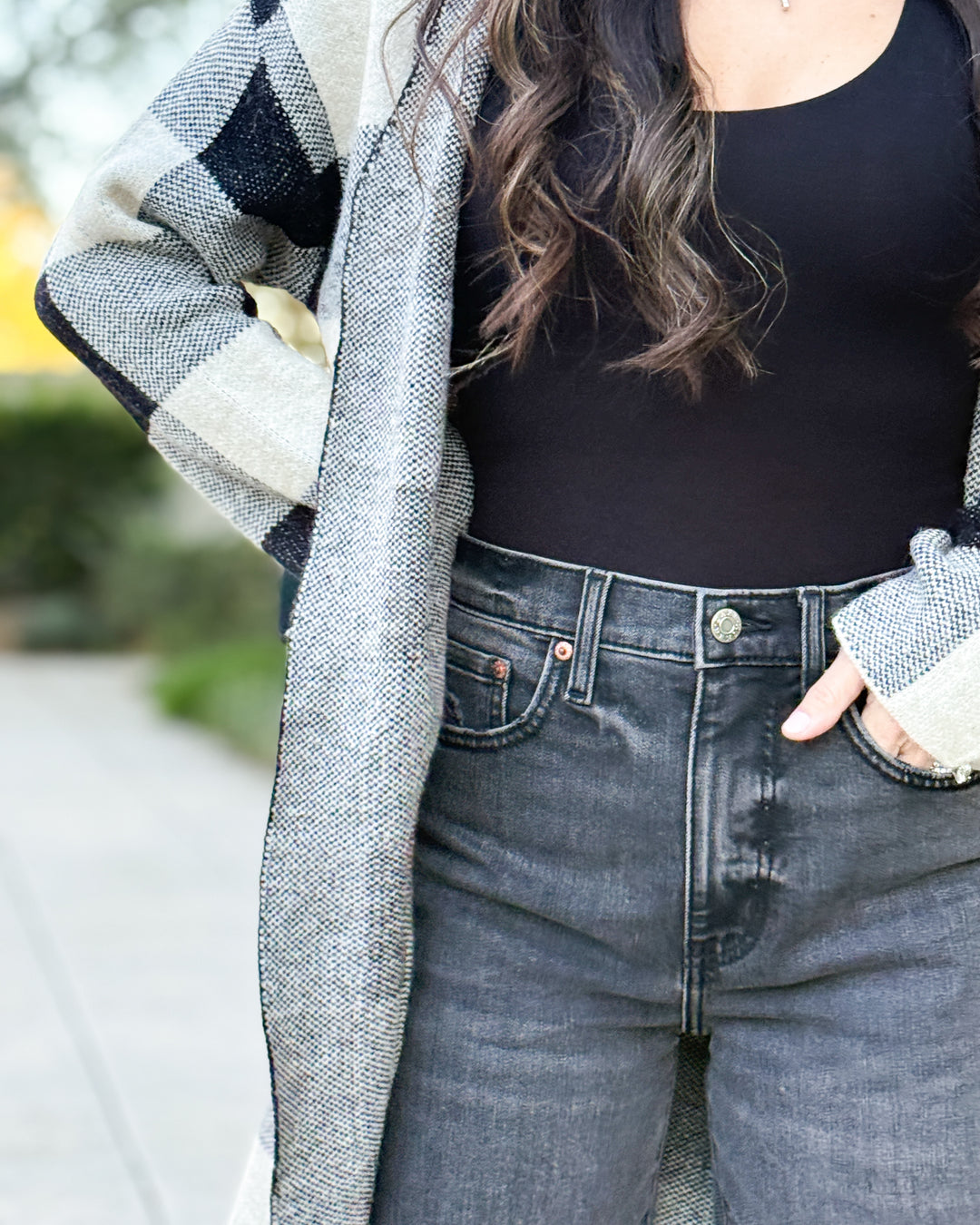 The Rosalie Open Jacquard Sweater Cardigan