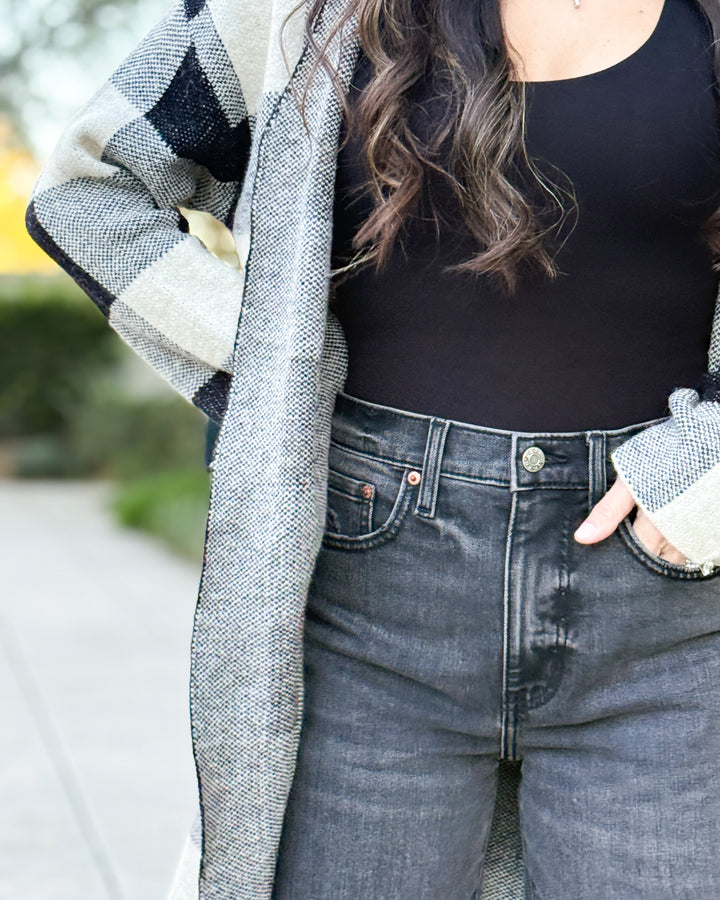 The Rosalie Open Jacquard Sweater Cardigan