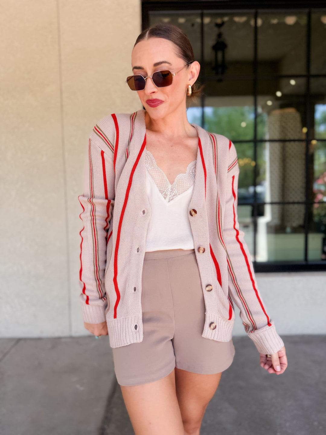 The Sophia Structured Shorts - Tan