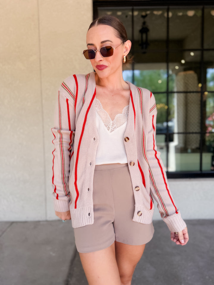 The Sophia Structured Shorts - Tan
