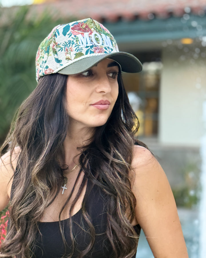 The Mom Floral Hat