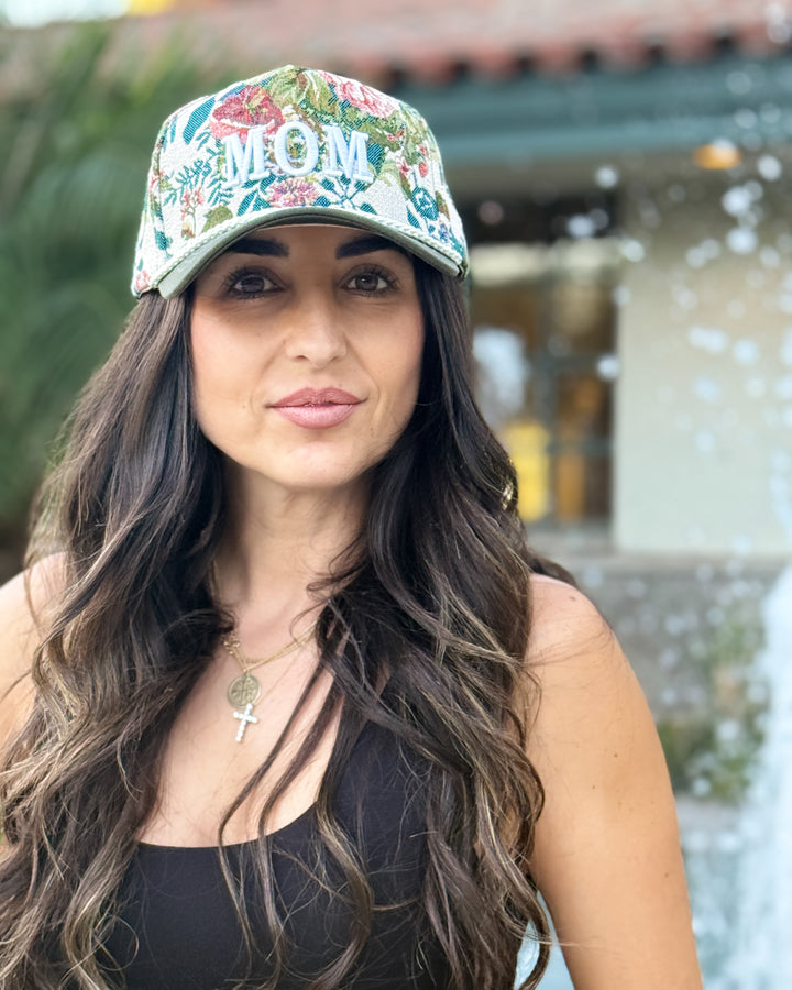The Mom Floral Hat