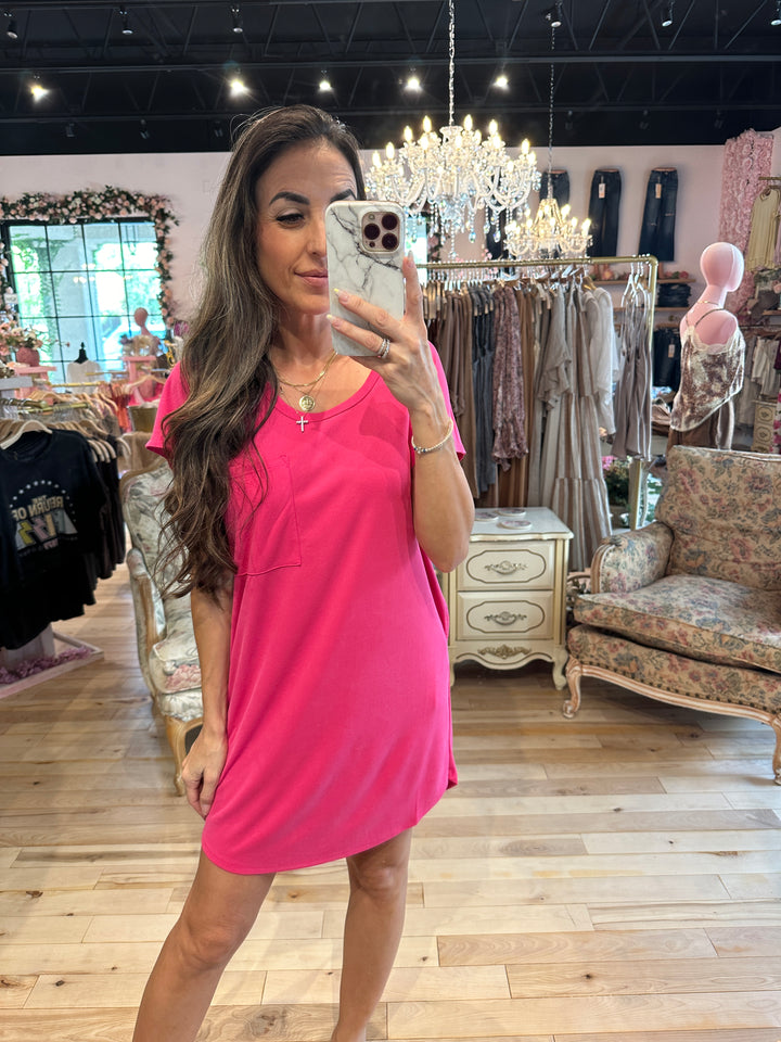 The Natalie Pocket T-Shirt Dress