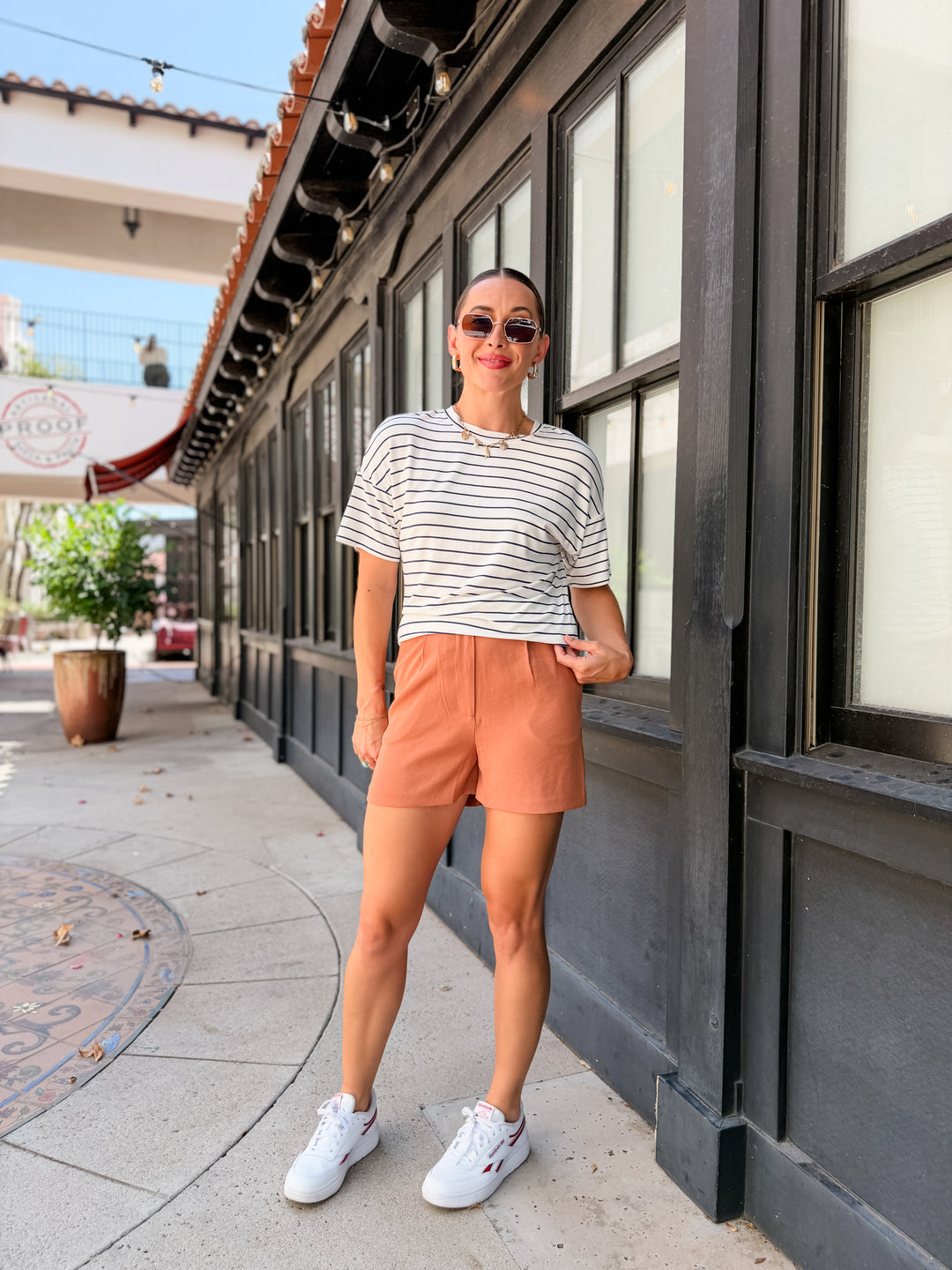 The Brooke Stripe Oversized Tee