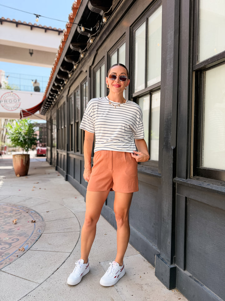The Brooke Stripe Oversized Tee