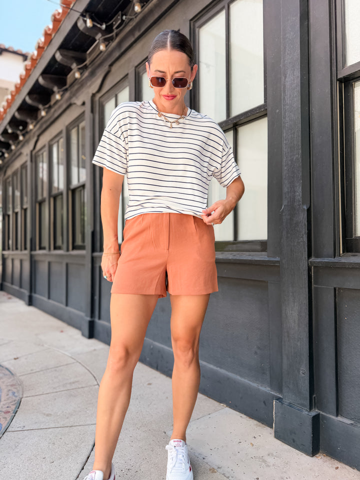 The Brooke Stripe Oversized Tee