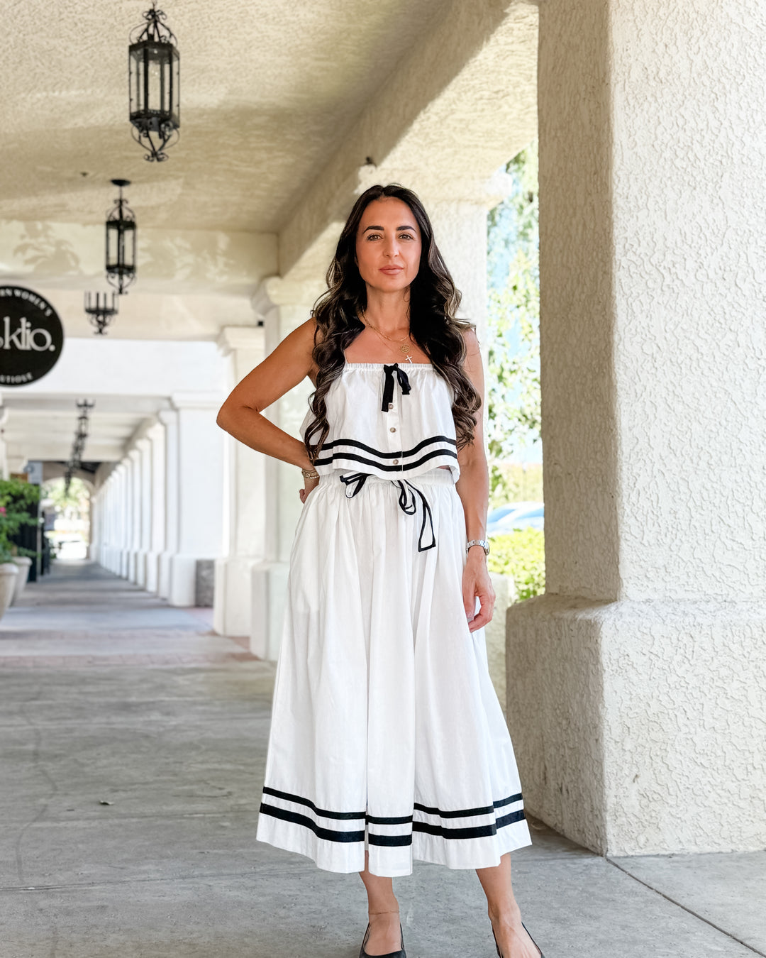 The Eliza Bow Tie Top
