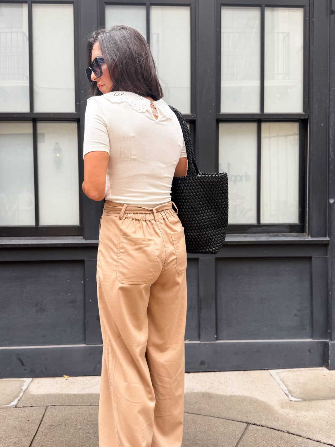 The Brooke Tie Waist Wide Leg Pant