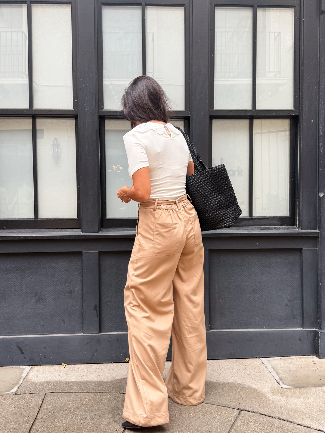 The Brooke Tie Waist Wide Leg Pant