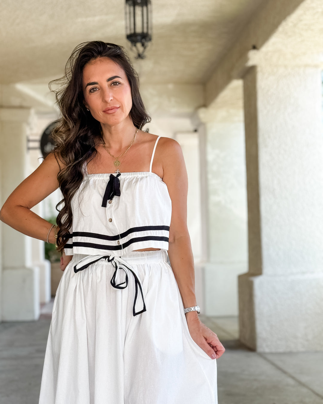 The Eliza Bow Tie Top