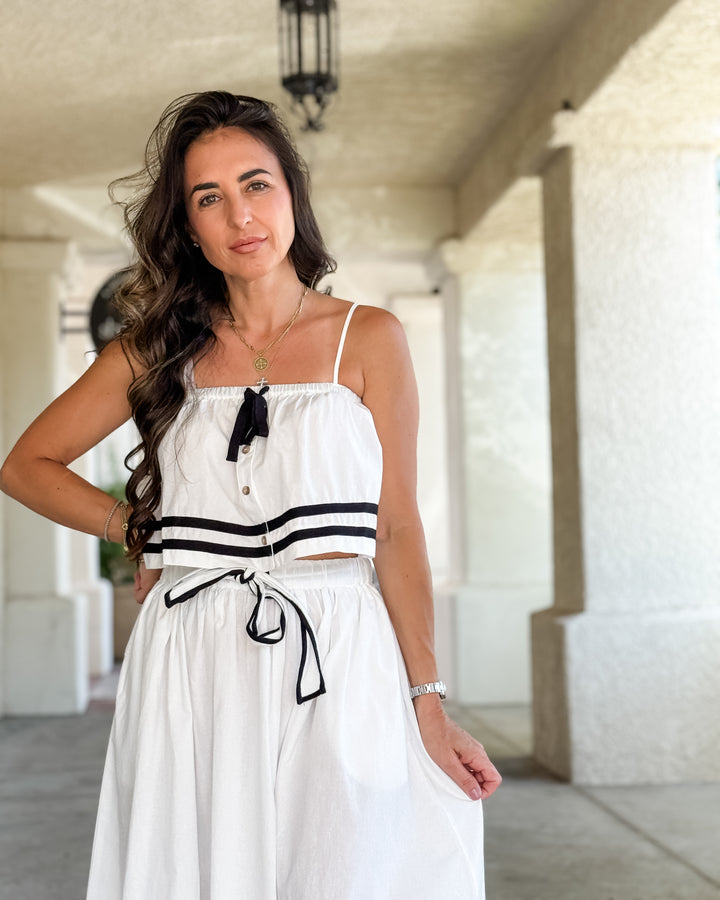 The Eliza Bow Tie Top