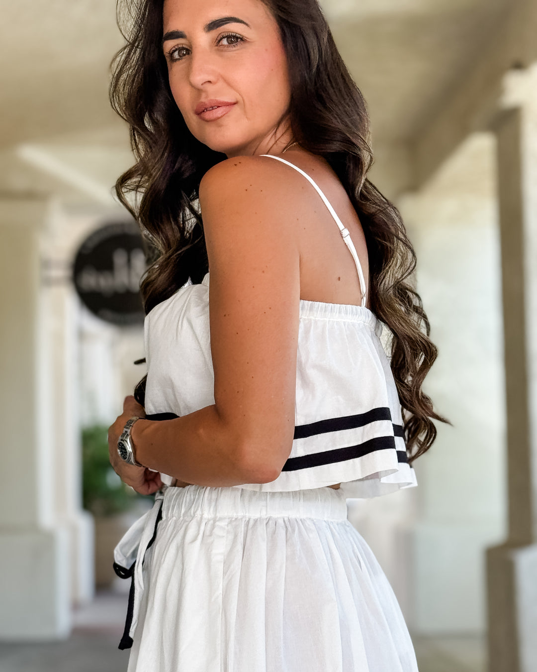 The Eliza Bow Tie Top