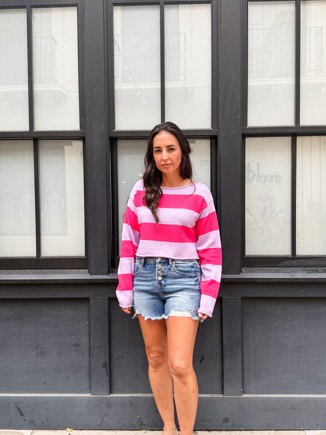 The Mila Colorblock Stripe Sweater