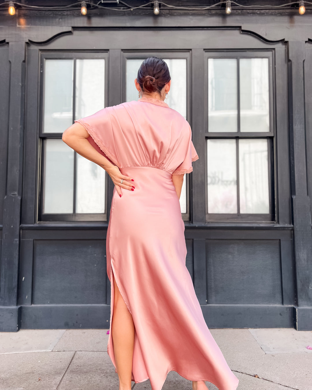 The Sofie Lace Trim Maxi Dress