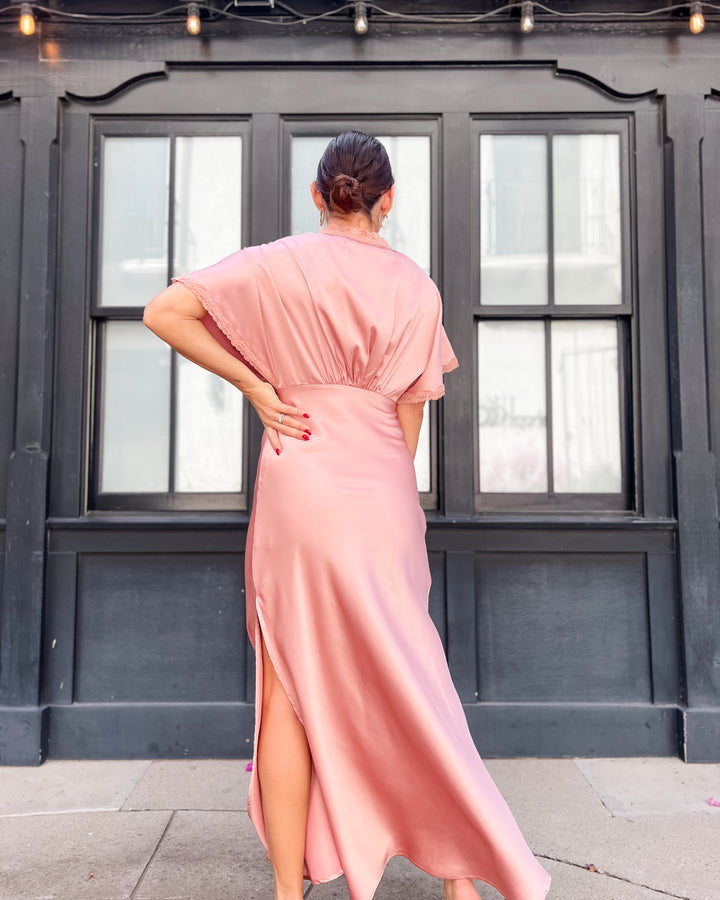 The Sofie Lace Trim Maxi Dress