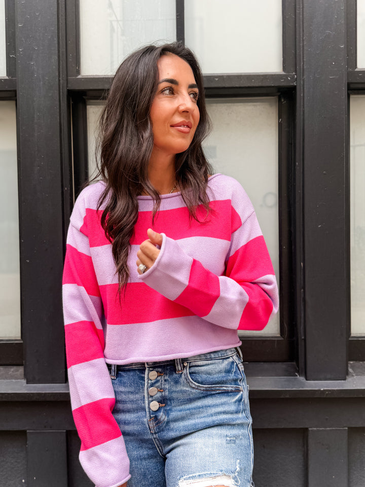 The Mila Colorblock Stripe Sweater