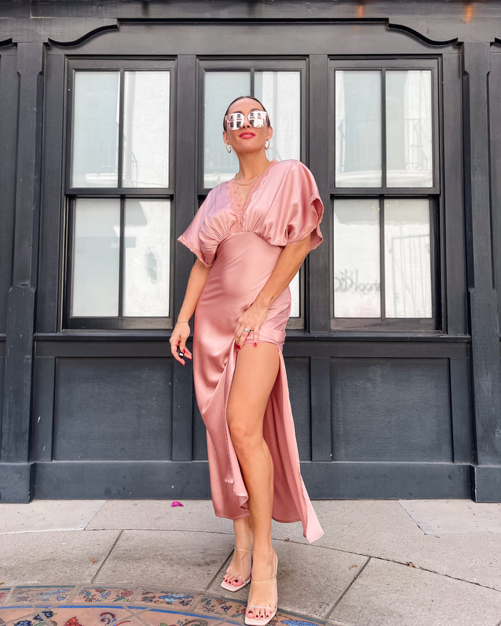 The Sofie Lace Trim Maxi Dress