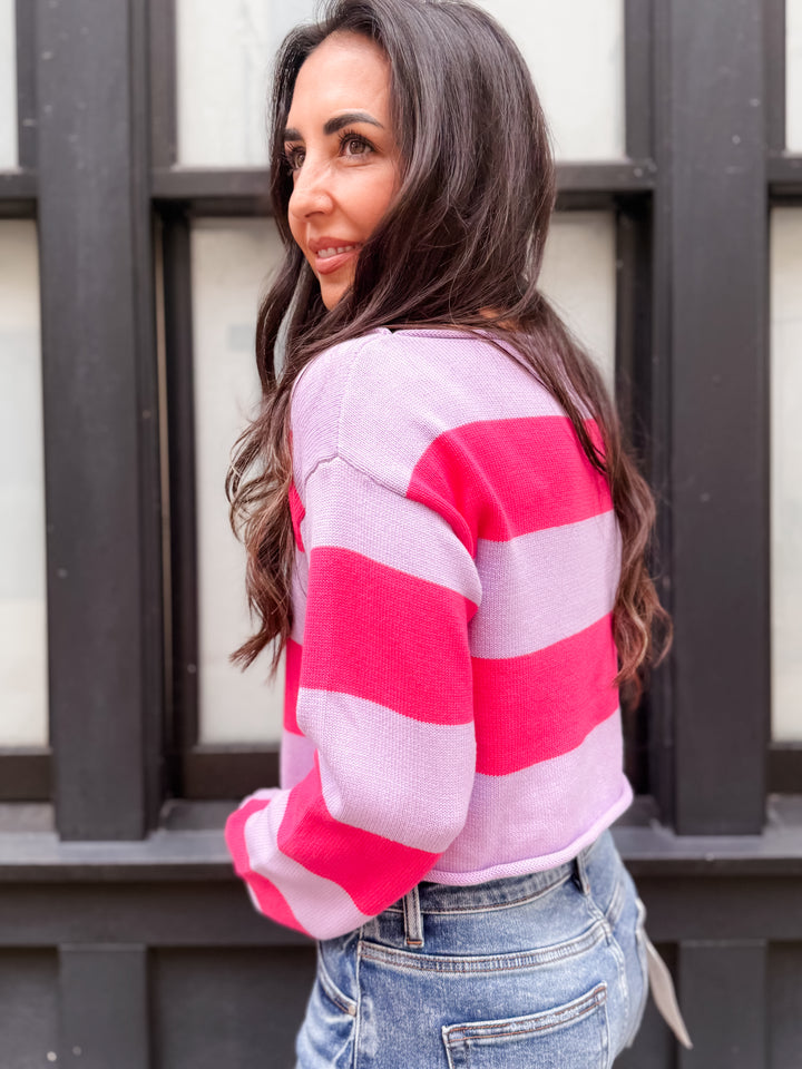 The Mila Colorblock Stripe Sweater