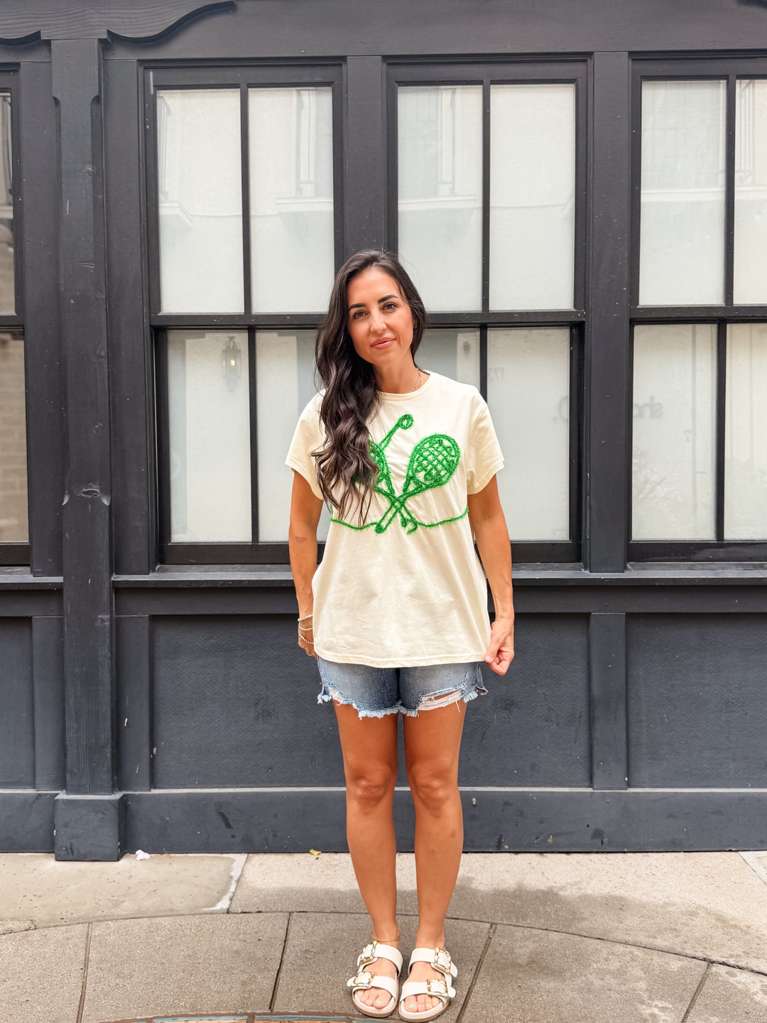 The Country Club Tennis Graphic Tee - Cream