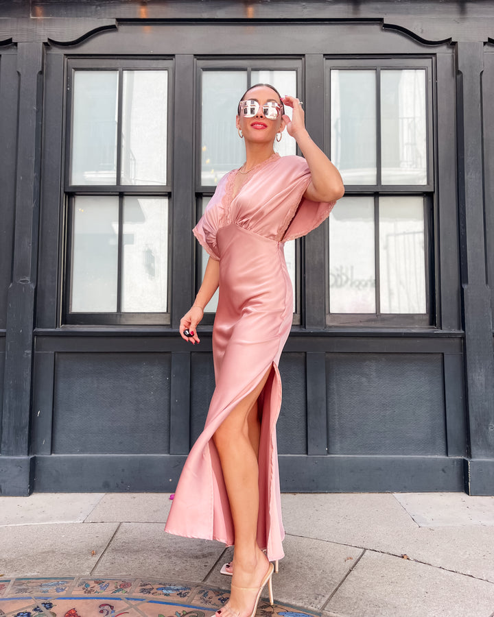 The Sofie Lace Trim Maxi Dress