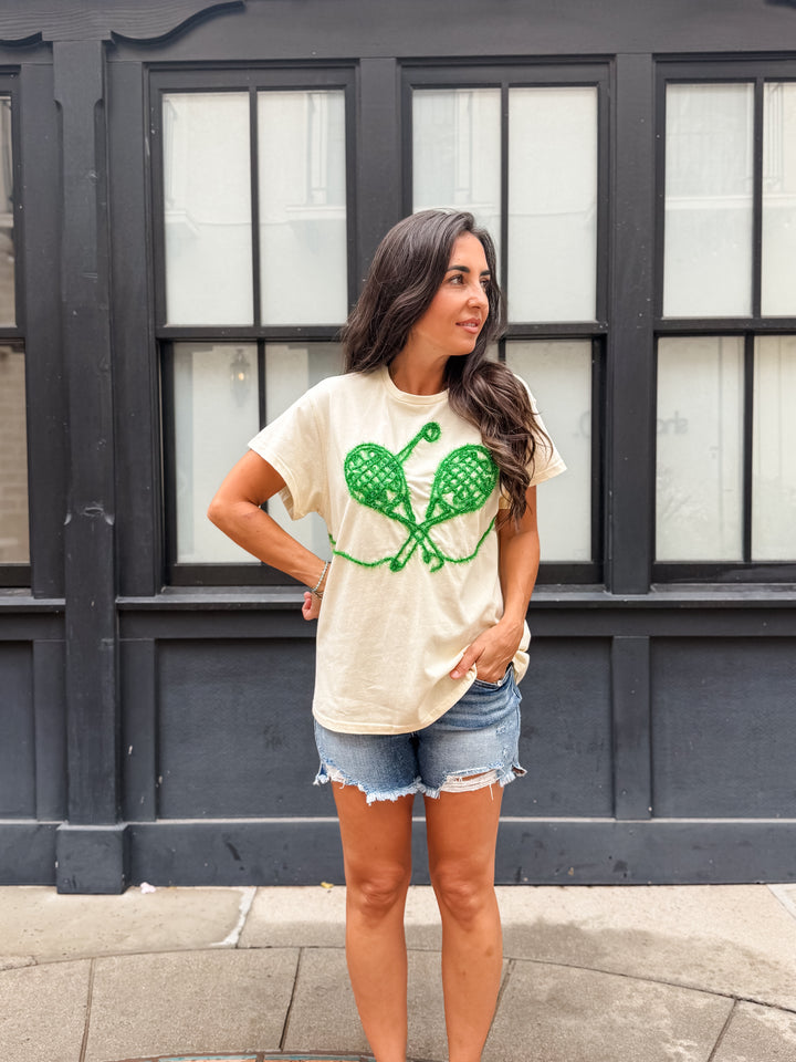 The Country Club Tennis Graphic Tee - Cream
