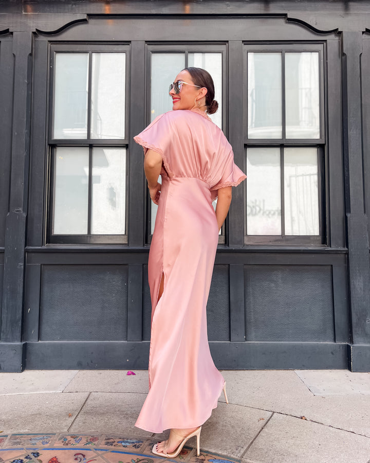 The Sofie Lace Trim Maxi Dress
