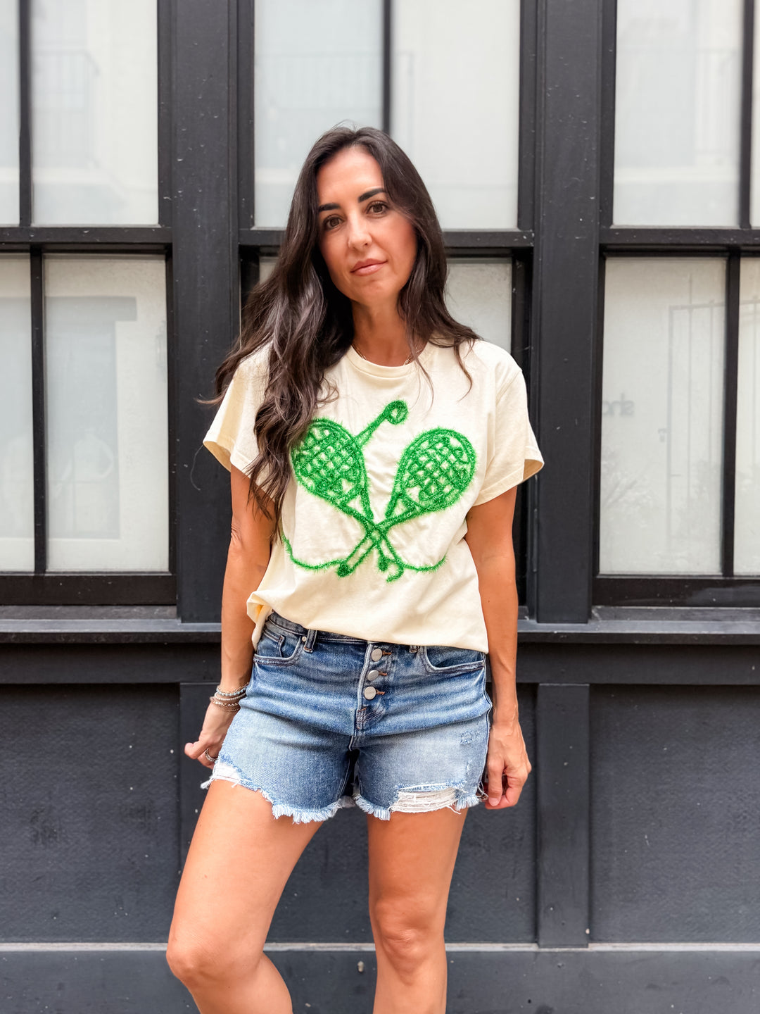The Country Club Tennis Graphic Tee - Cream
