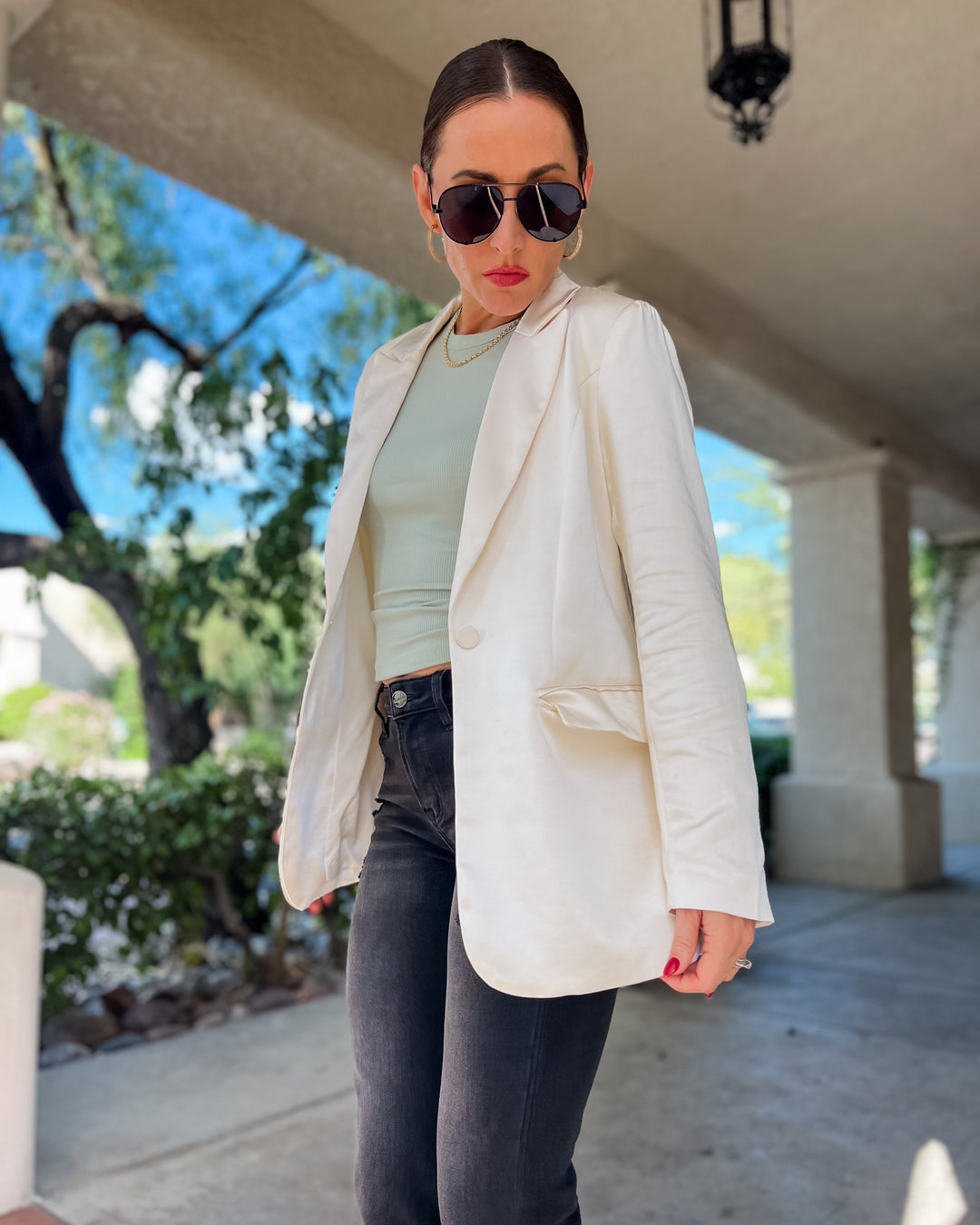 The Romette Blazer - Cream