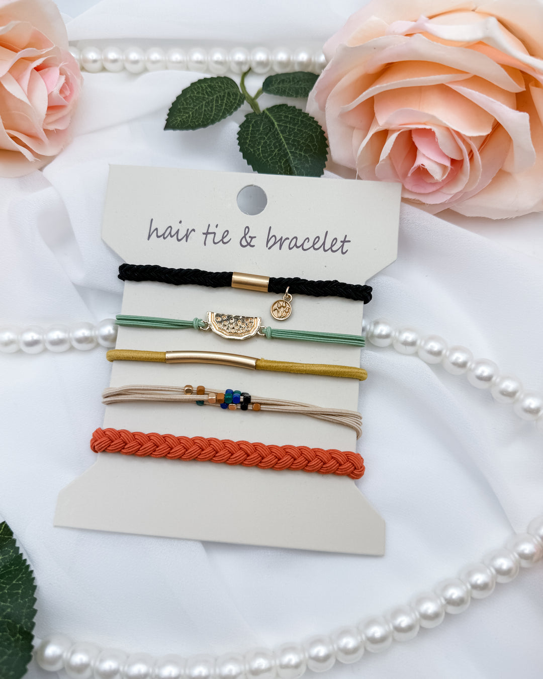 The Everly Hair Elastic Bracelet Set