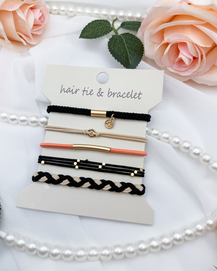 The Everly Hair Elastic Bracelet Set
