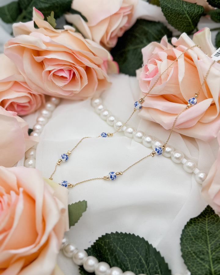 The Floral Ceramic Station Necklace
