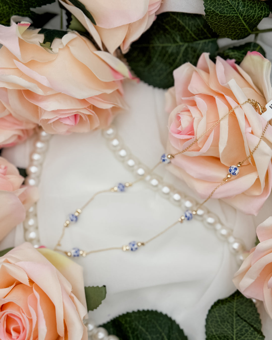 The Floral Ceramic Station Necklace