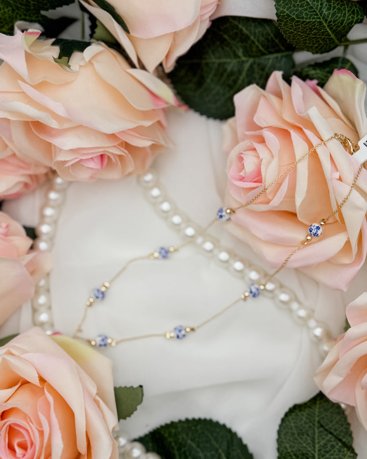 The Floral Ceramic Station Necklace