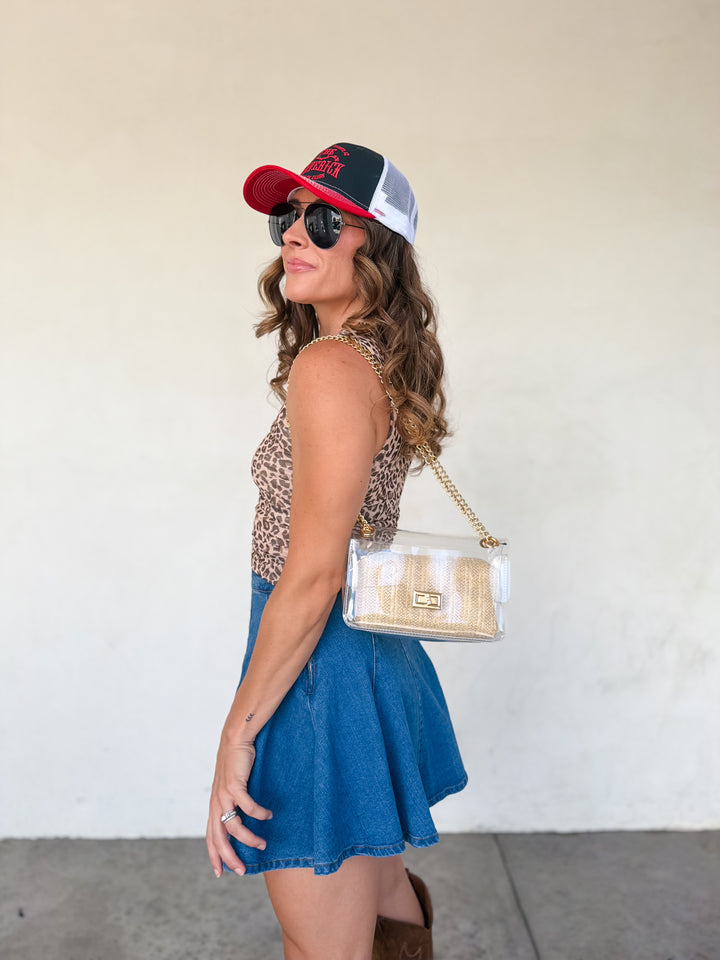 The Simone Leopard Ruched Tank