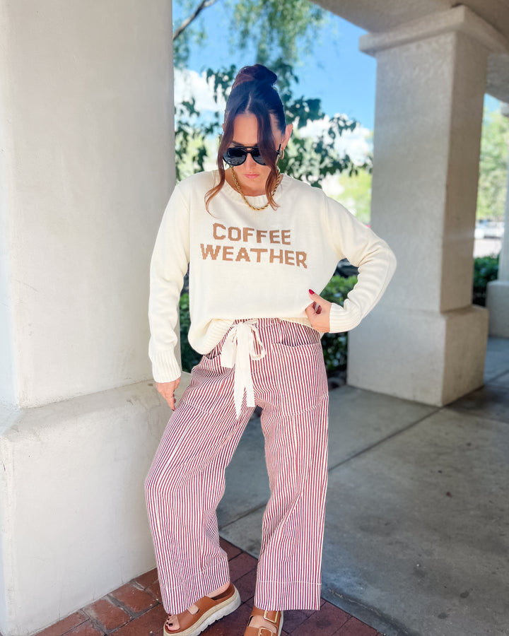 The Lila Striped Wide Leg Pants