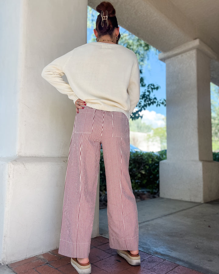 The Lila Striped Wide Leg Pants