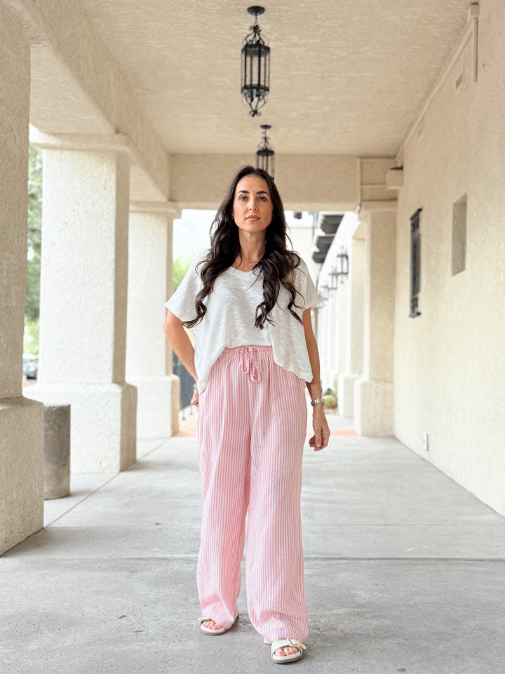 The Risa Striped Drawstring Lounge Pants