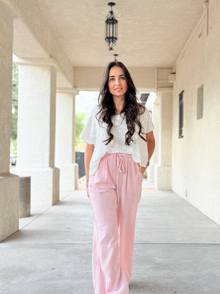 The Risa Striped Drawstring Lounge Pants