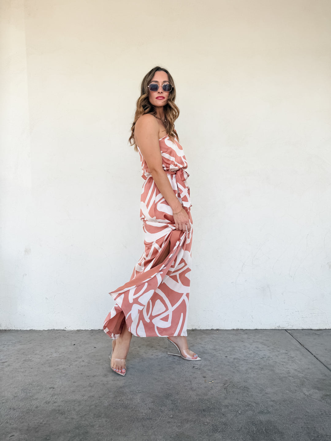 The Celeste One Shoulder Maxi Dress