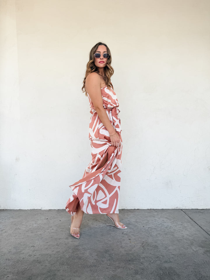 The Celeste One Shoulder Maxi Dress