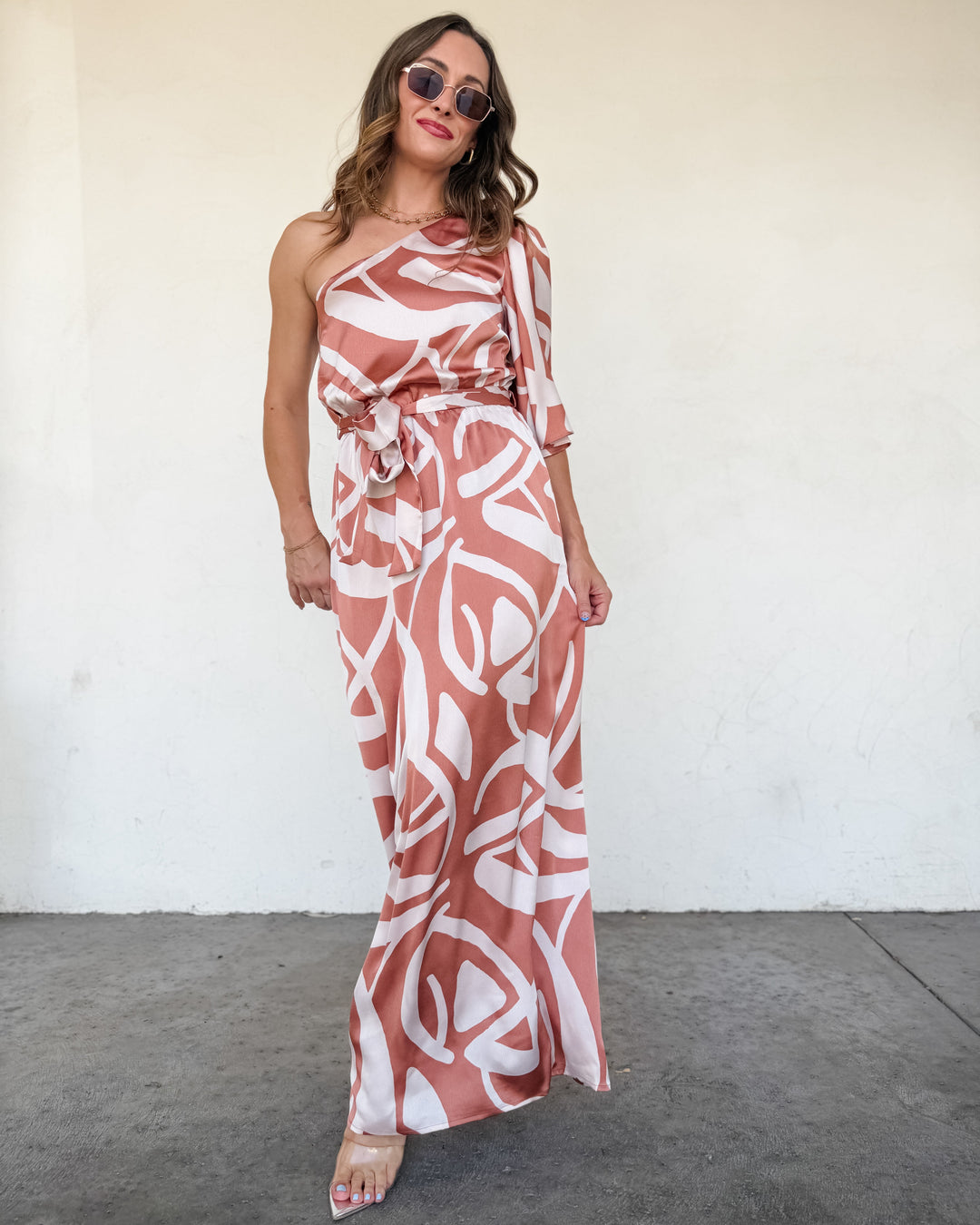 The Celeste One Shoulder Maxi Dress