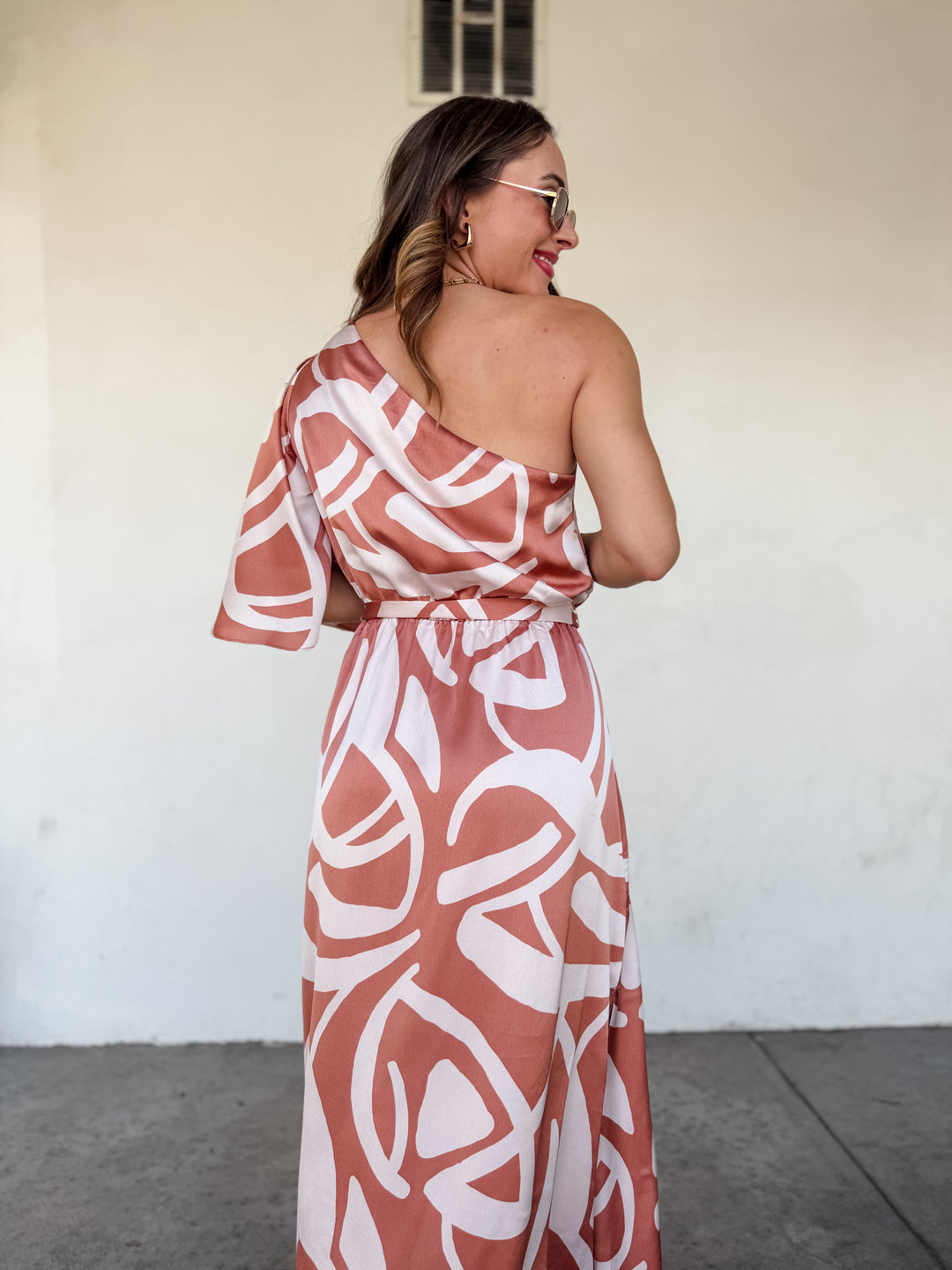 The Celeste One Shoulder Maxi Dress
